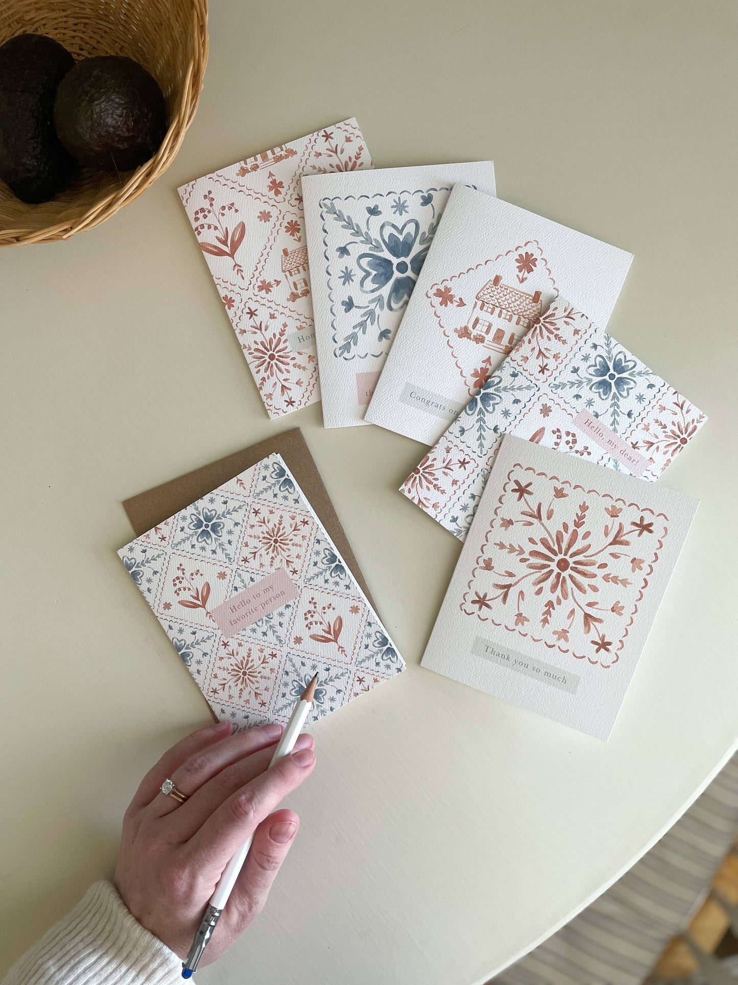 By Caroline Ann - Hello Favorite Person Greeting Card - Thoughtful friendship