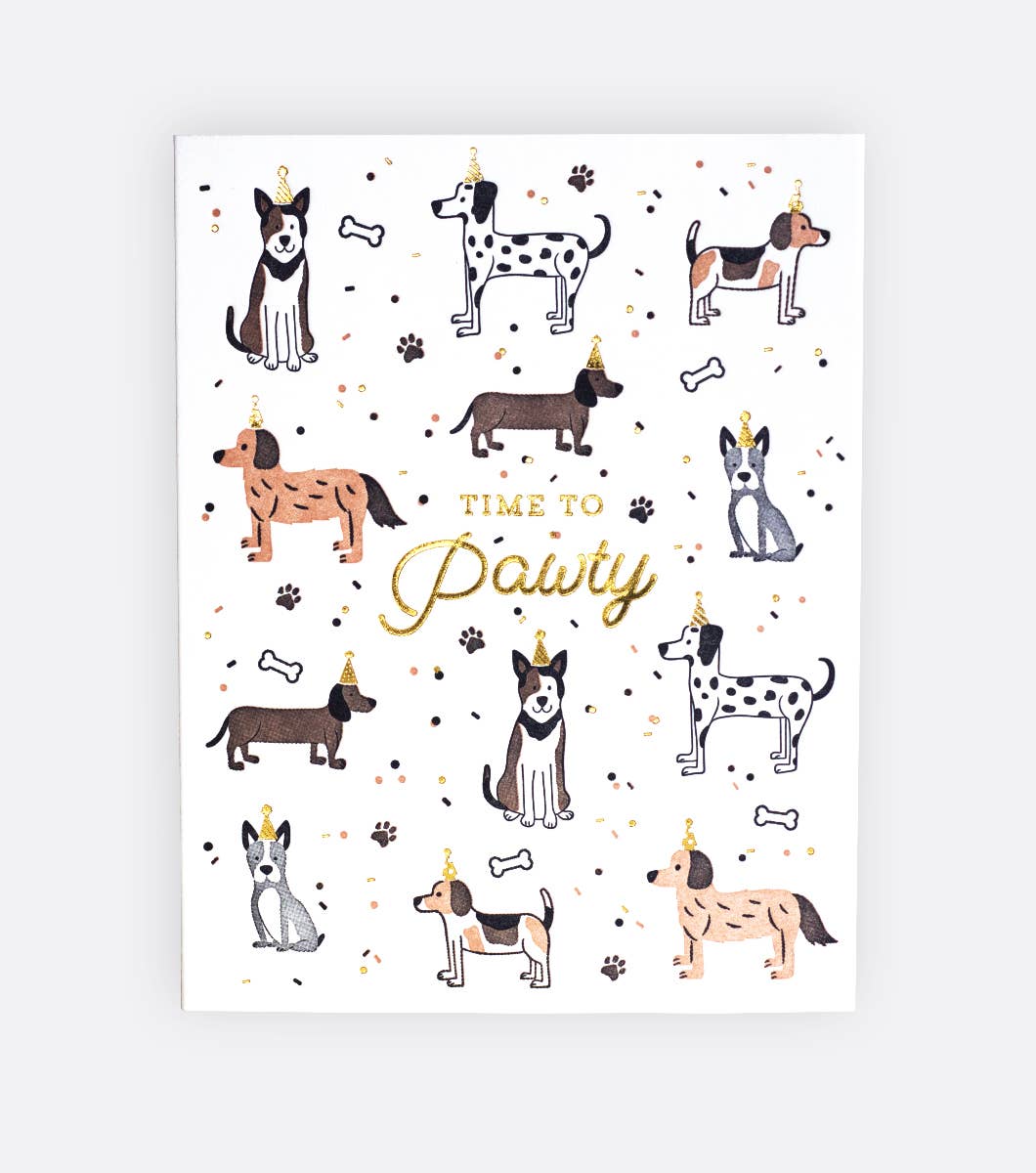 Elum Designs - Party Hat Dogs - Greeting Card