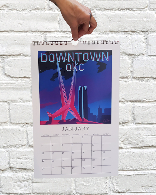 2026 Oklahoma City (OKC) Wall Calendar