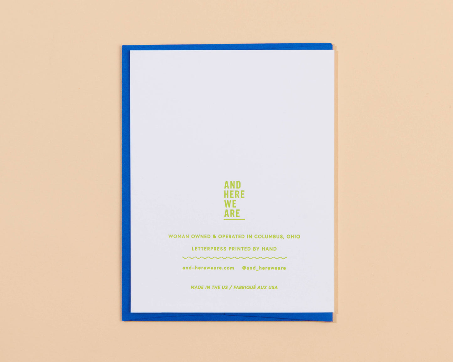 And Here We Are - Like a Father Father's Day Letterpress Greeting Card
