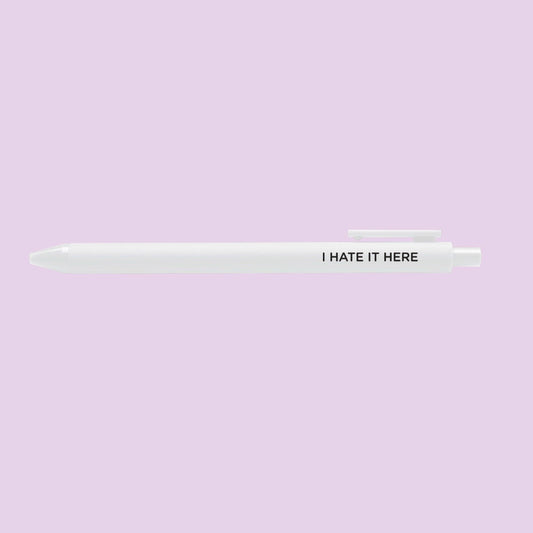 MangoIllustrated - I hate it here jotter gel pen