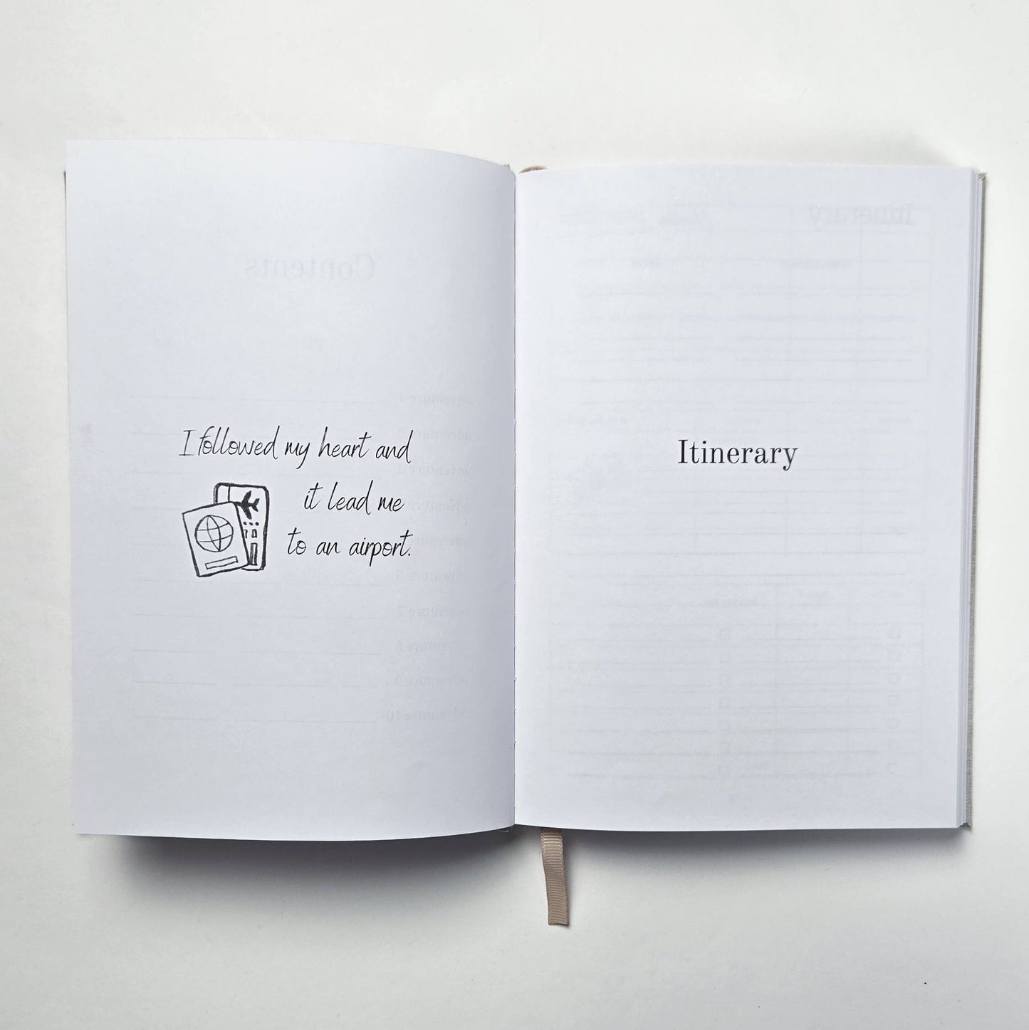 emmy+olly - Adventure Journal - Linen Customizable Travel Journal
