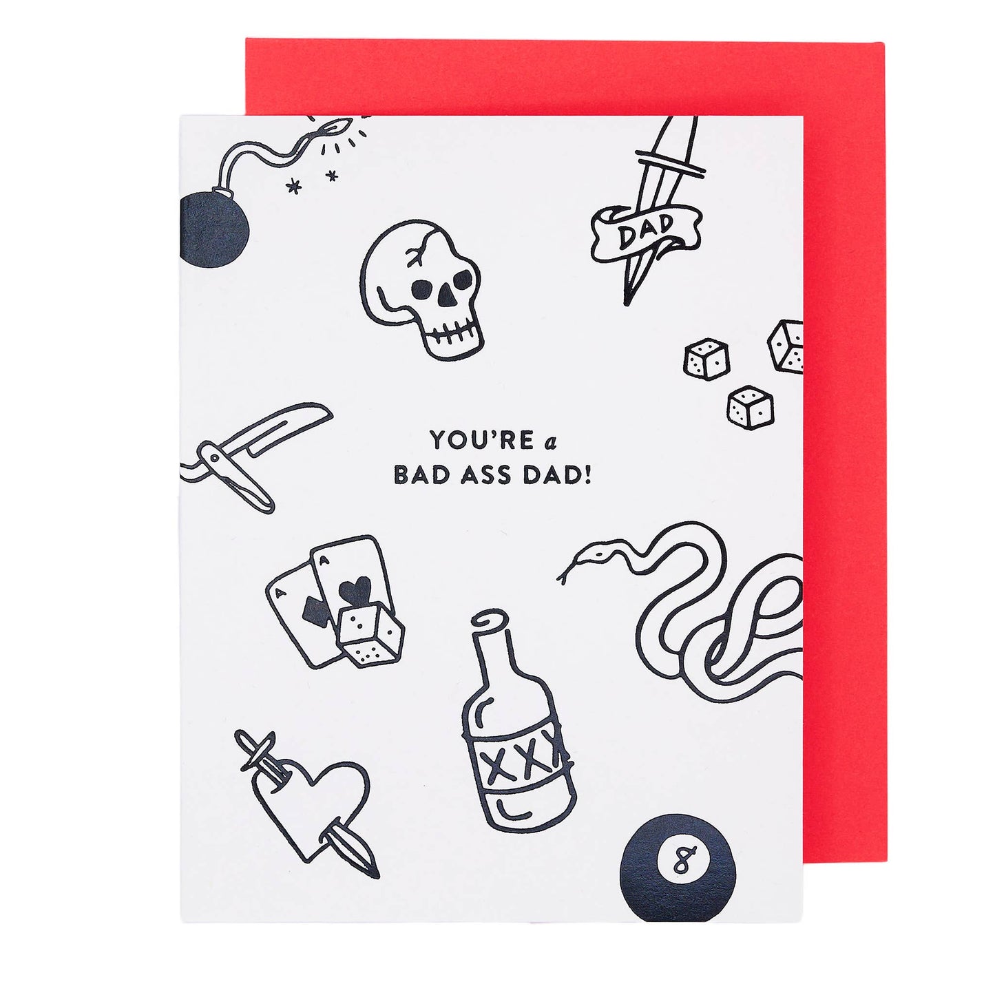 The Social Type - Bad Ass Dad Card