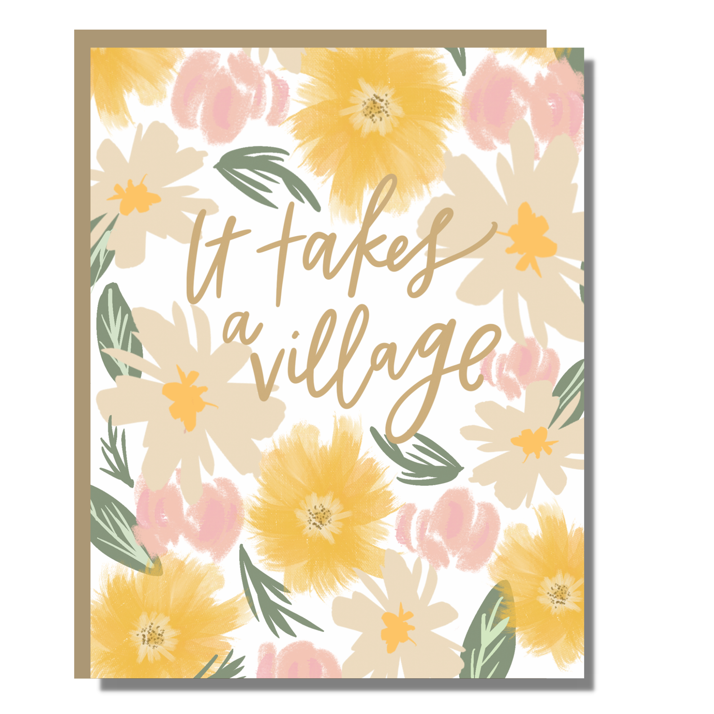 Prairie Letter Shop - It Takes a Village | Mother's Day Caregiver Greeting Card