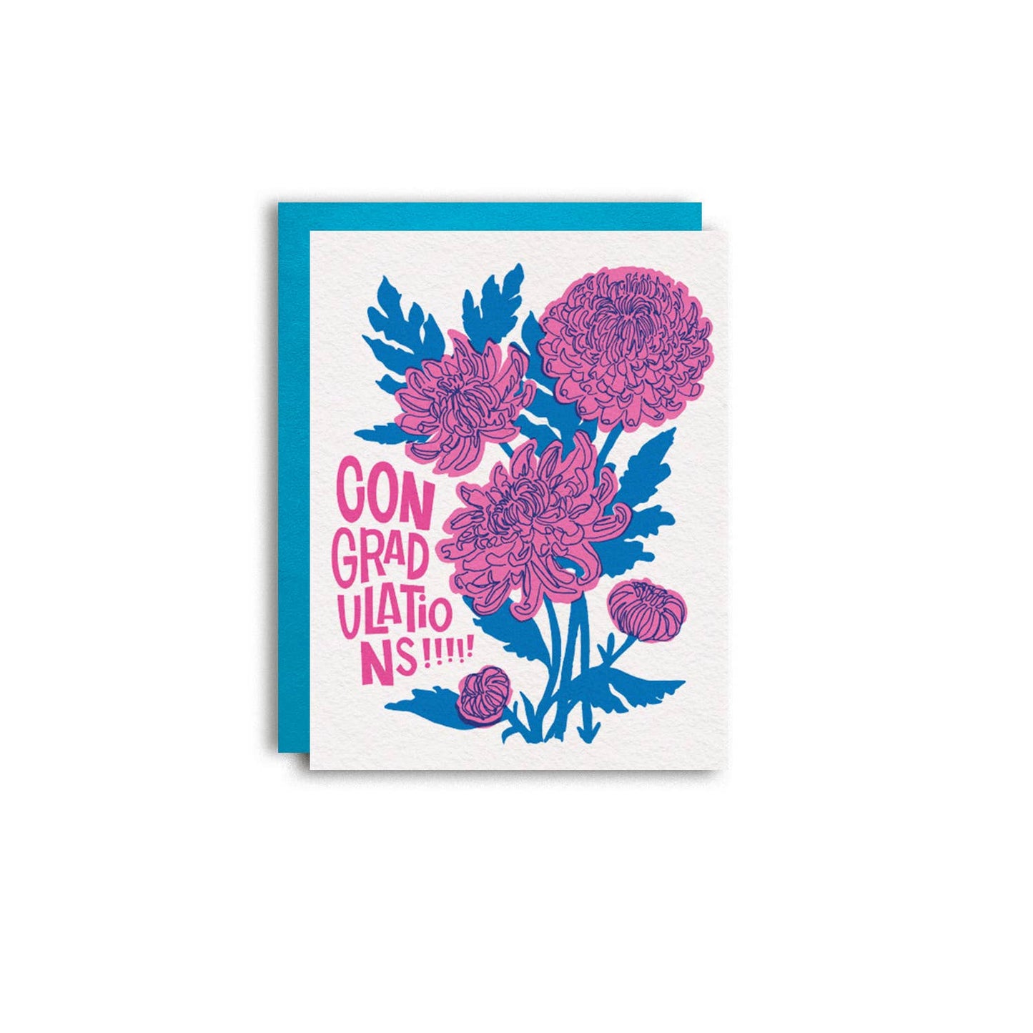 Pier Six Press - Con"grad"s Mums - Fun Risograph Greeting Card