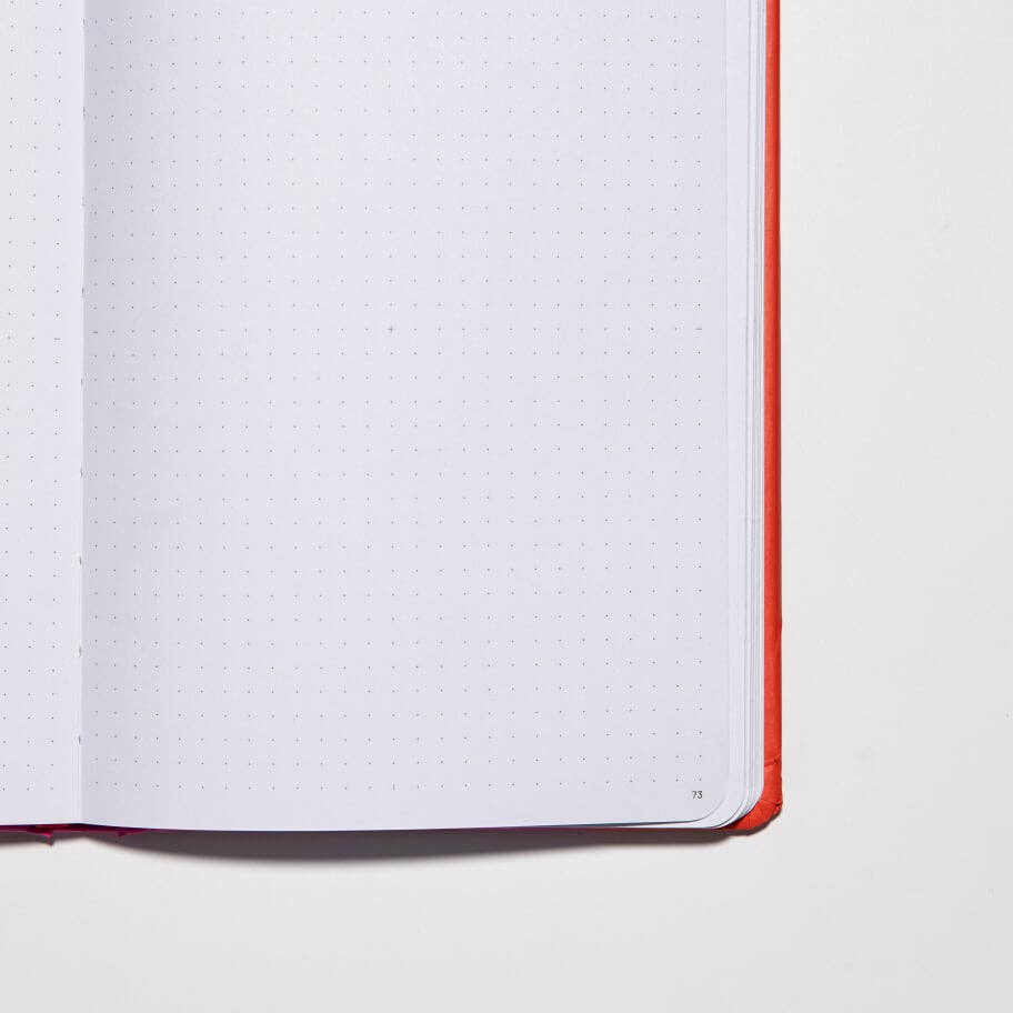 Yop & Tom USA - Contrast Navy & Orange A5 Dotted Notebook