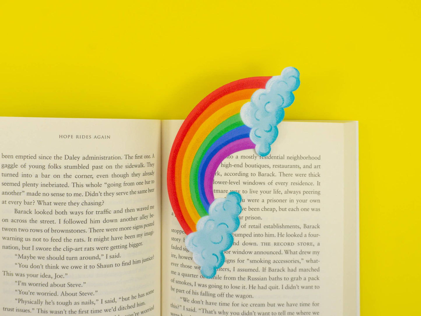 Grey Street Paper - Rainbow Die-Cut Bookmark