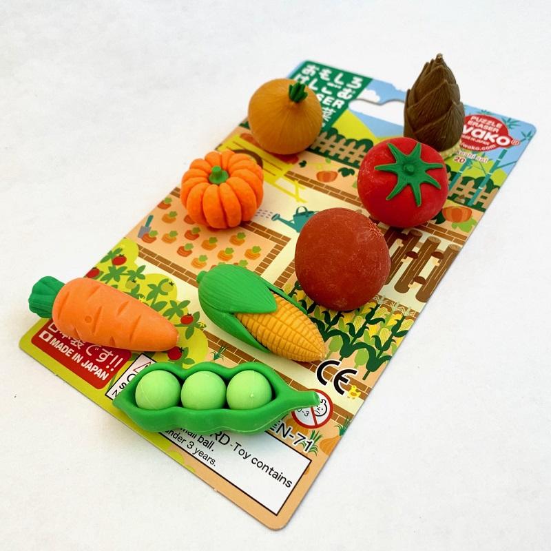 Iwako Vegetable Eraser Set
