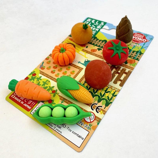 Iwako Vegetable Eraser Set