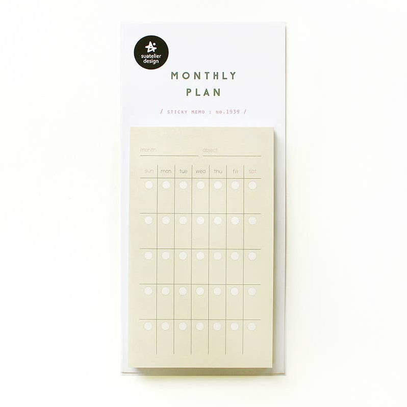Sticky Notes - Monthly Plan