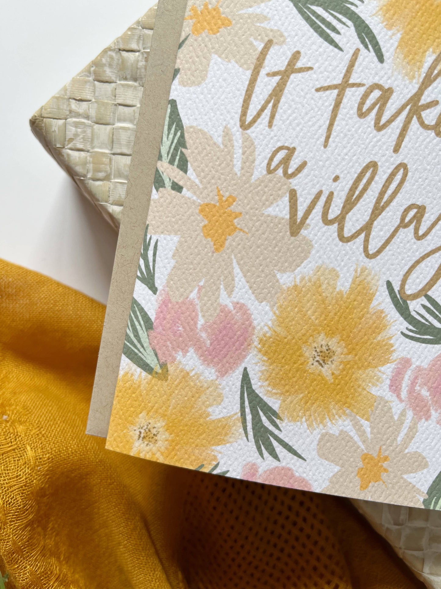 Prairie Letter Shop - It Takes a Village | Mother's Day Caregiver Greeting Card