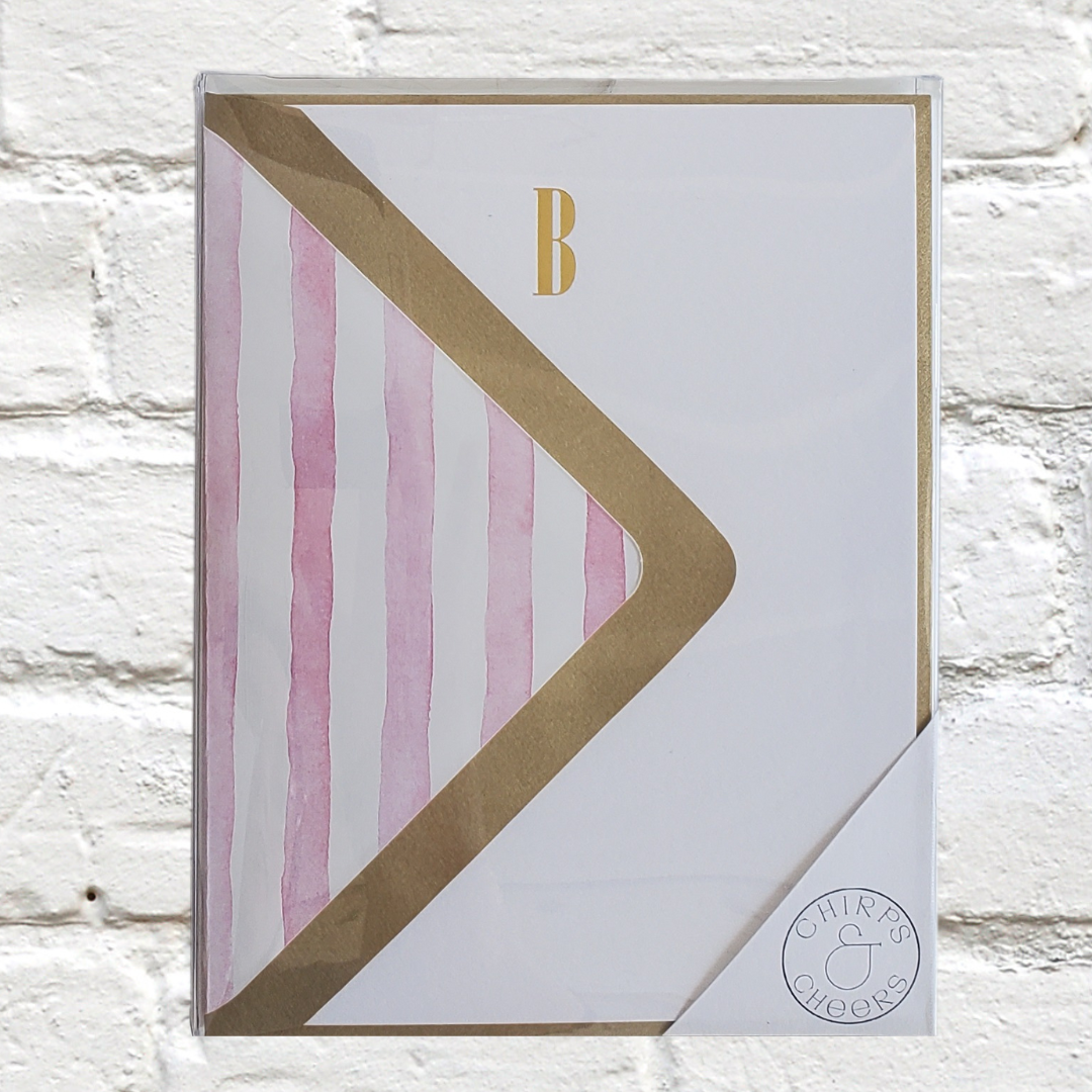 Marquee Initial Stationery Set
