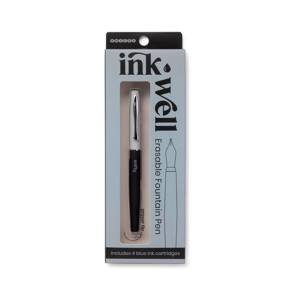 SNIFTY - INK WELL ERASABLE FOUNTAIN PEN - BLACK/GRAY