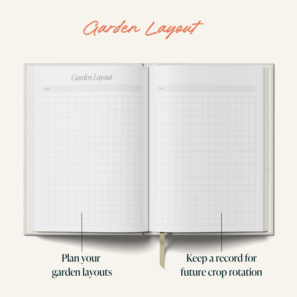 Yop & Tom USA - Gardening Journal (A5) - Olive Green