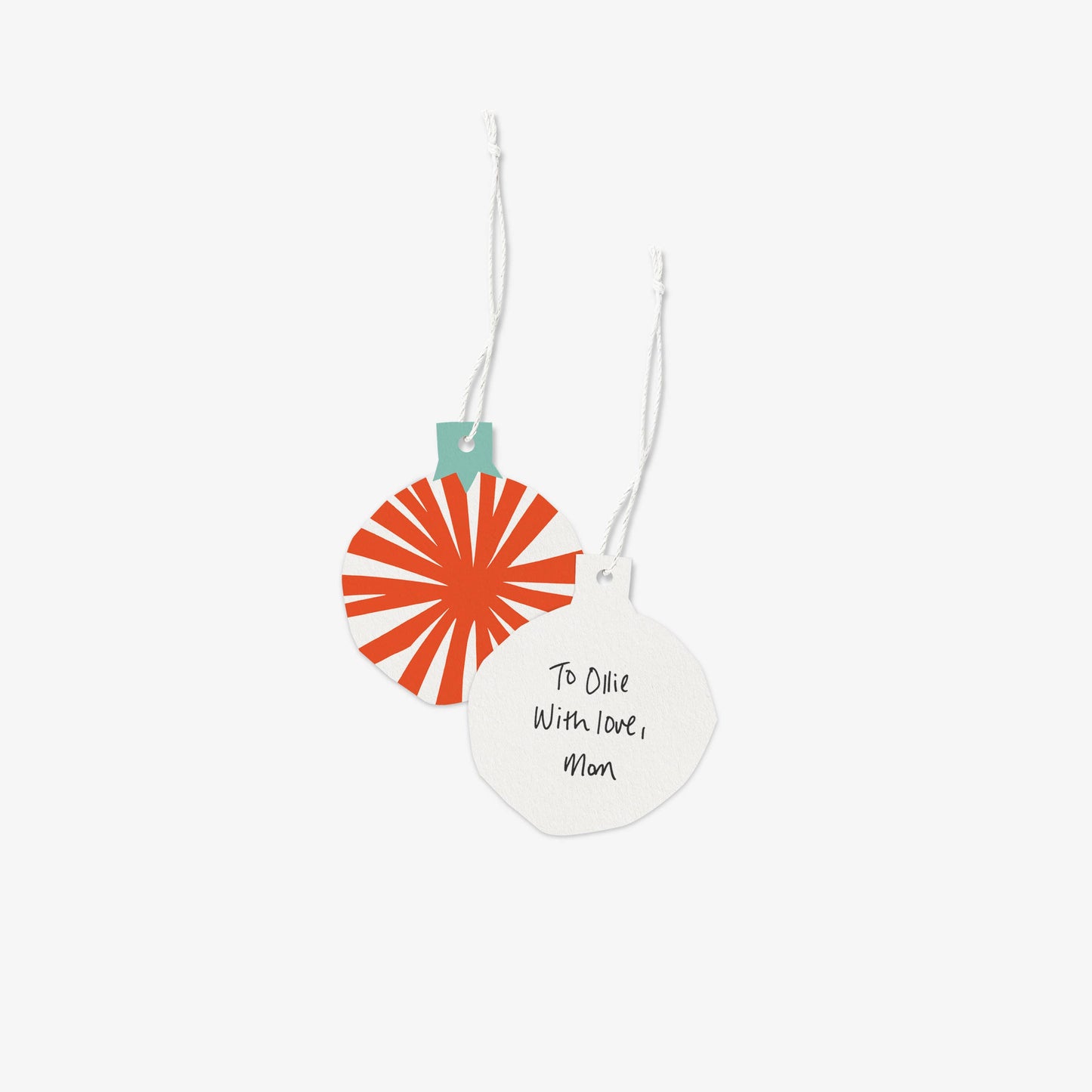 March Party Goods - Letterpress Ornament Tag Set
