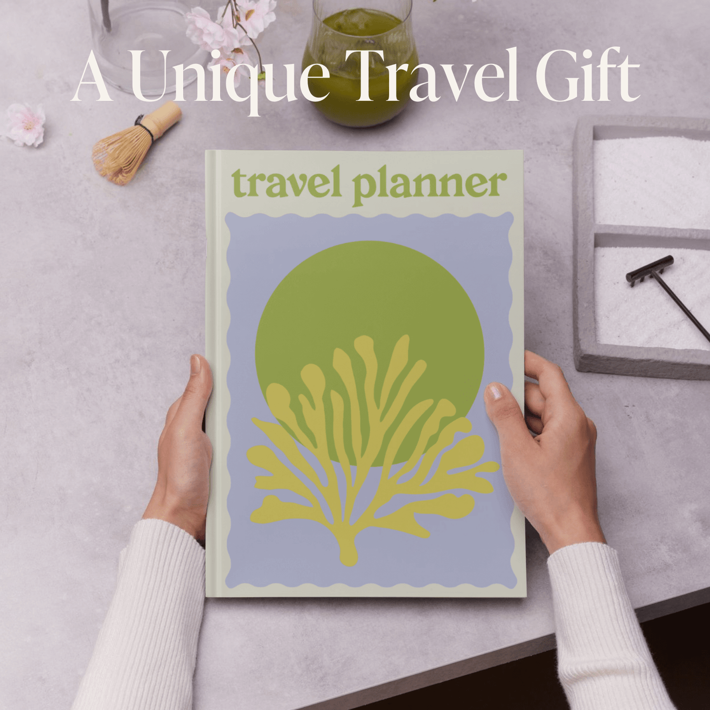 Yop & Tom USA - Travel Planner - A5 - Green Coral