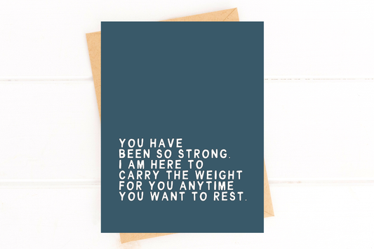Five Dot Post - You Have Been So Strong Encouraging Grief and Sympathy Card