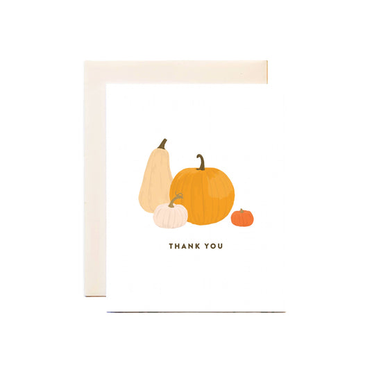 Joy Paper Co. - Thank You Pumpkin Card, Fall Card