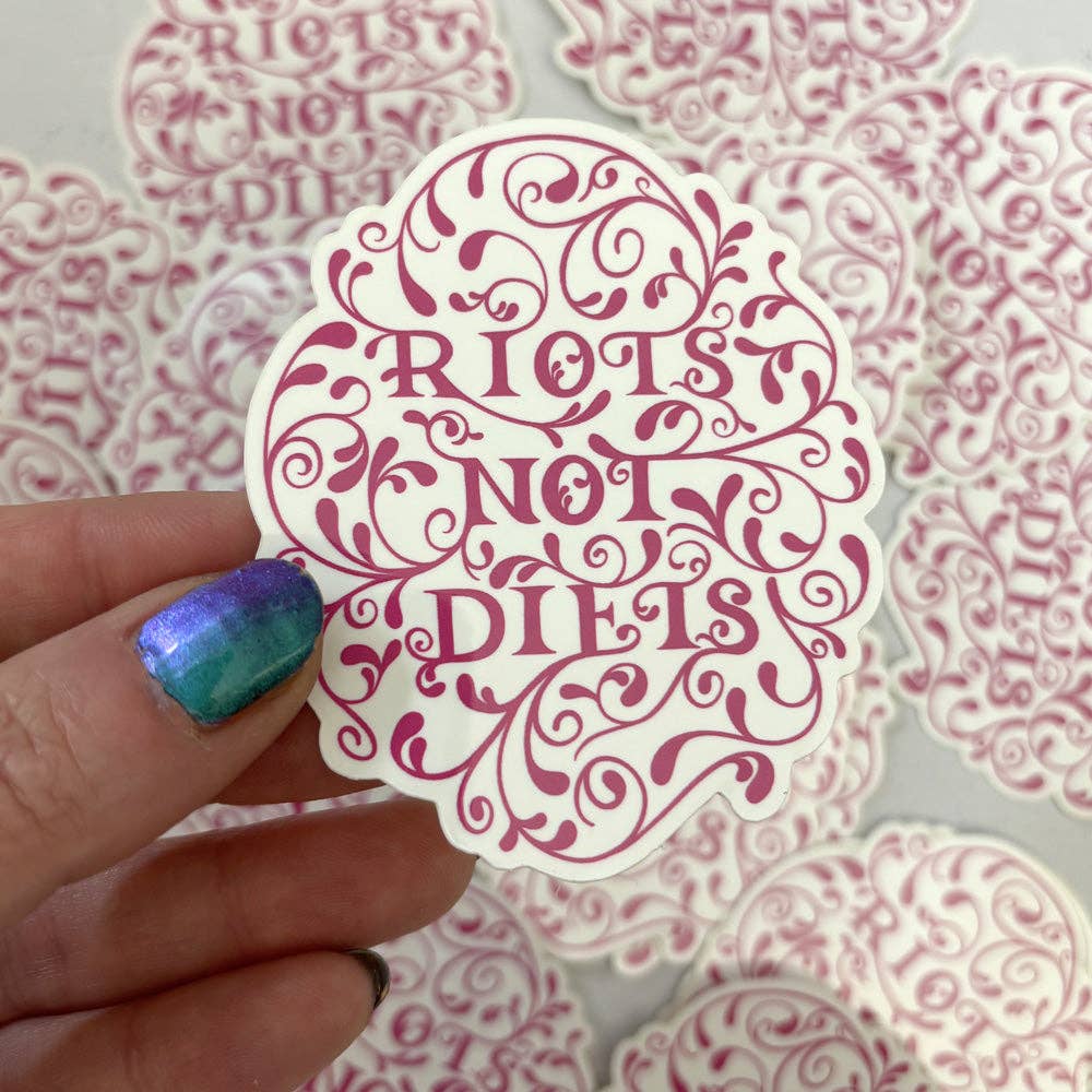 Riots Not Diets - Vinyl Sticker
