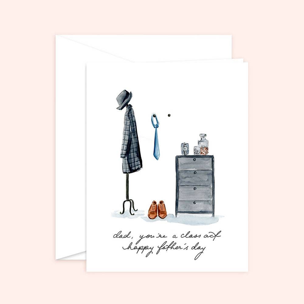 Almeida Illustrations - Dad's a Class Act Father's day card