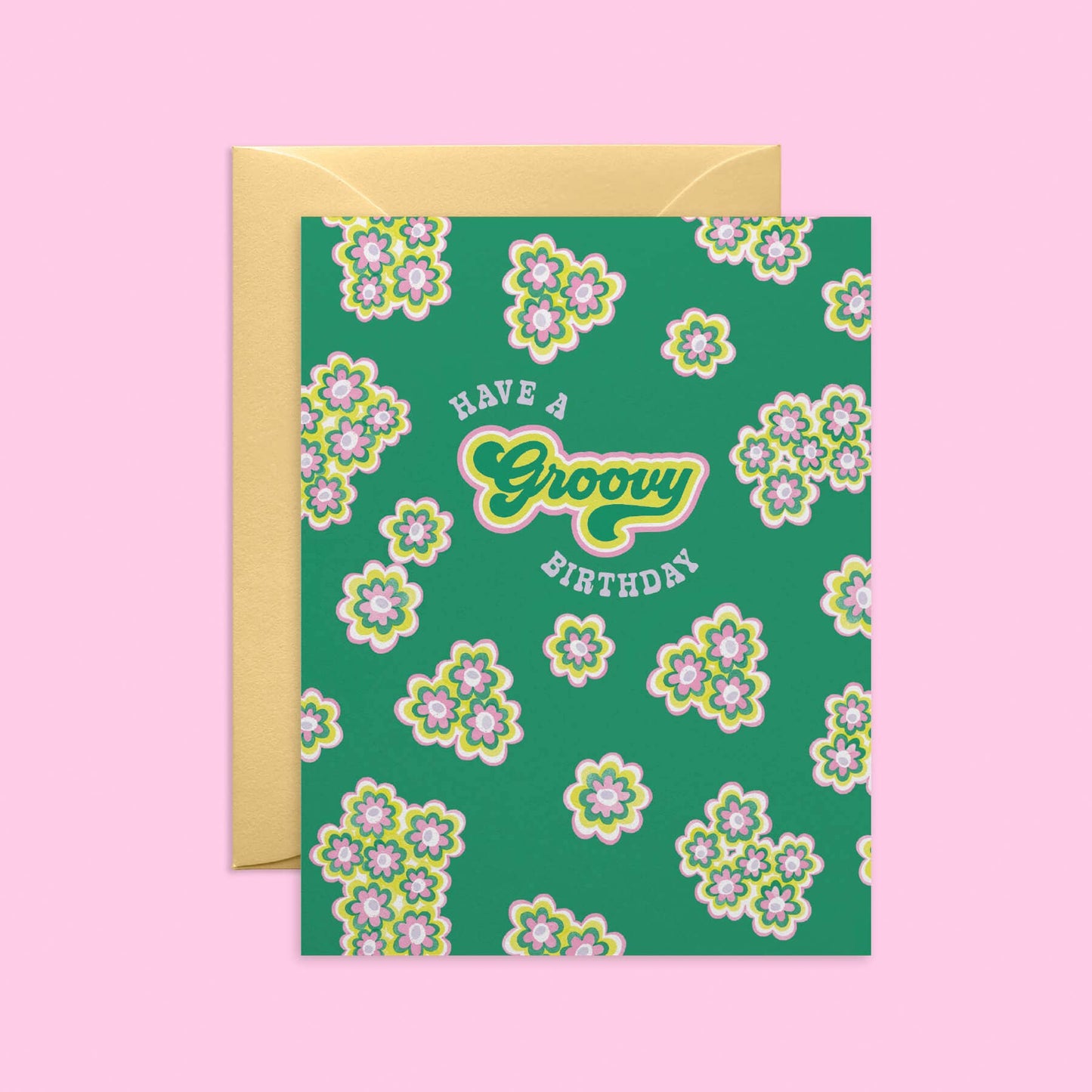 O.O.M.F Creative - Groovy Daisy Birthday-Card