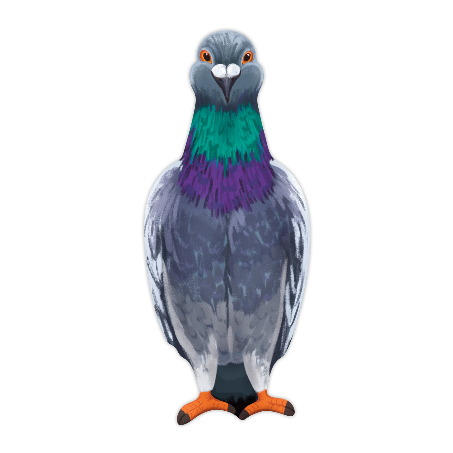 Grey Street Paper - Pigeon Die-Cut Bookmark