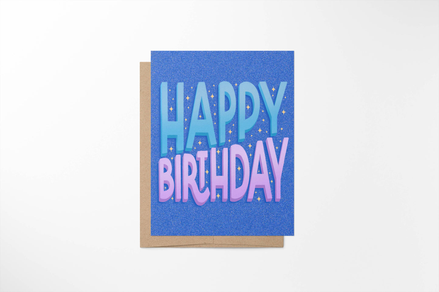 MangoIllustrated - Happy Birthday card - Sparkles