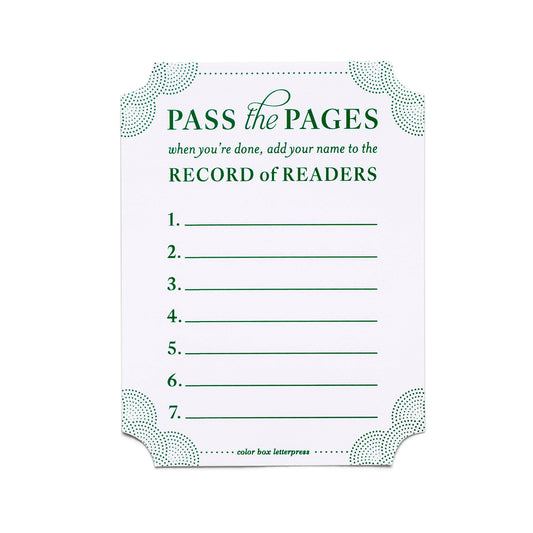 Color Box Design & Letterpress - Bookplates | Pass The Pages | Set of 4
