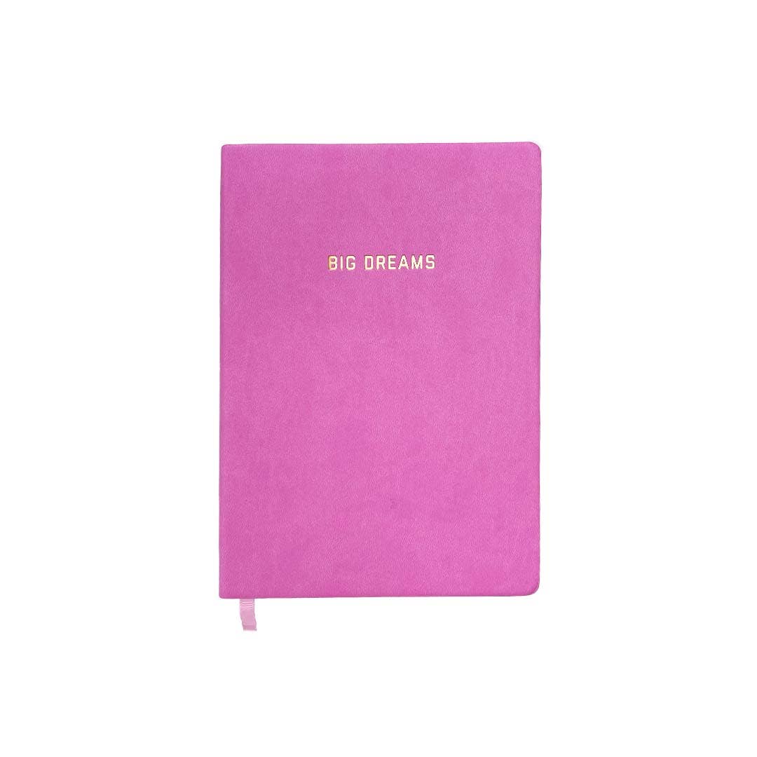 Golden Gems - Big Dreams Lined Journal - Pink