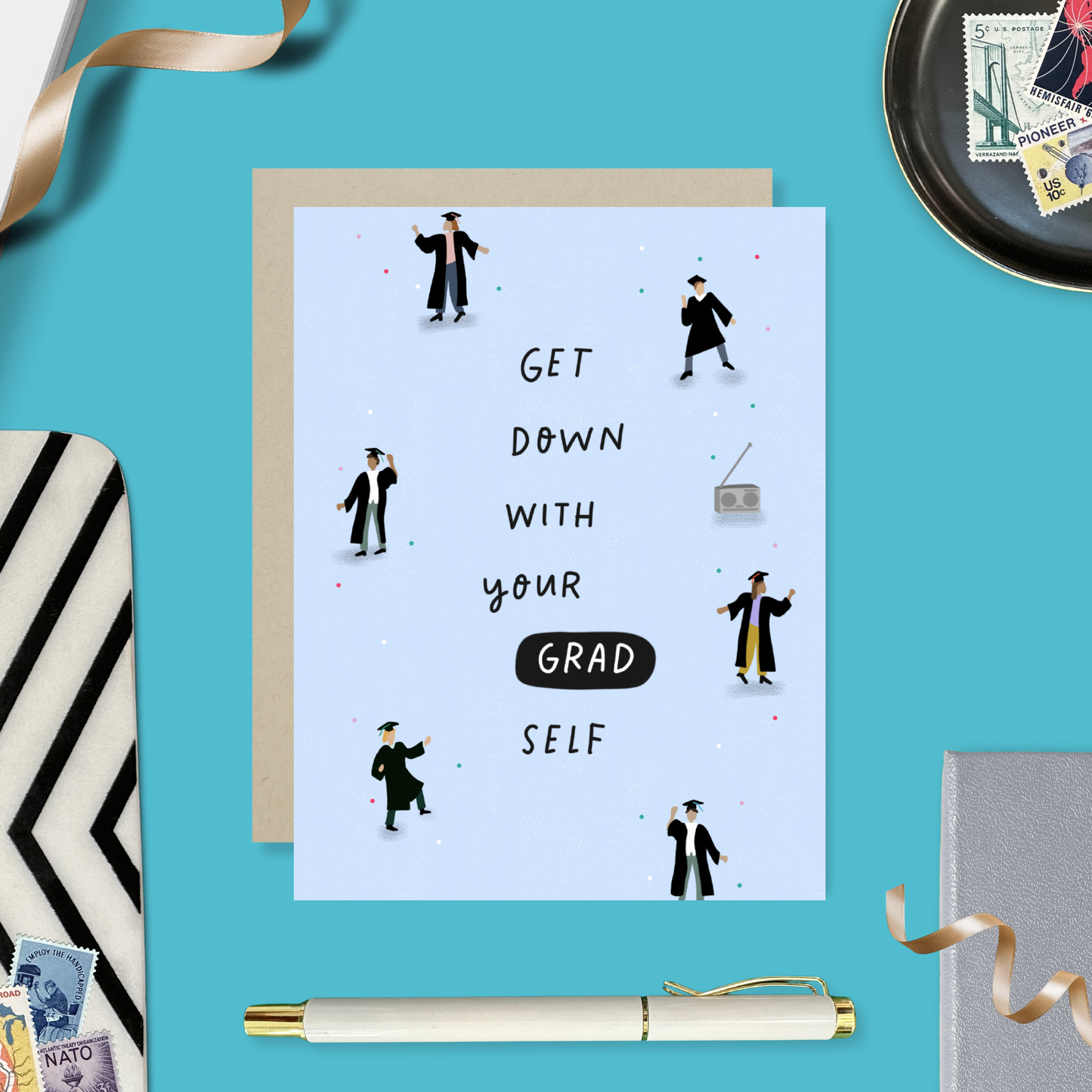 Barone and Co. - Grad Self Graduation Card