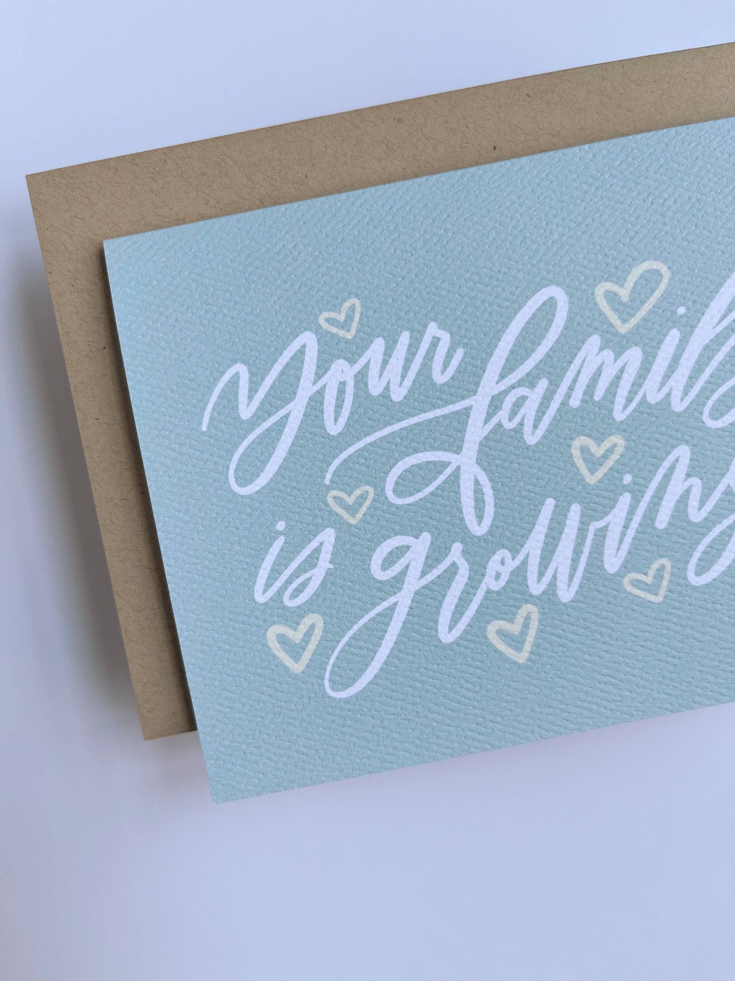 Prairie Letter Shop - Growing Family Card - Baby Shower, Adoption Foster Mom