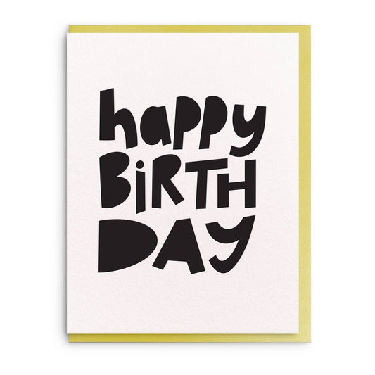 Dahlia Press - Birthday Chonky, Letterpress Birthday Greeting Card