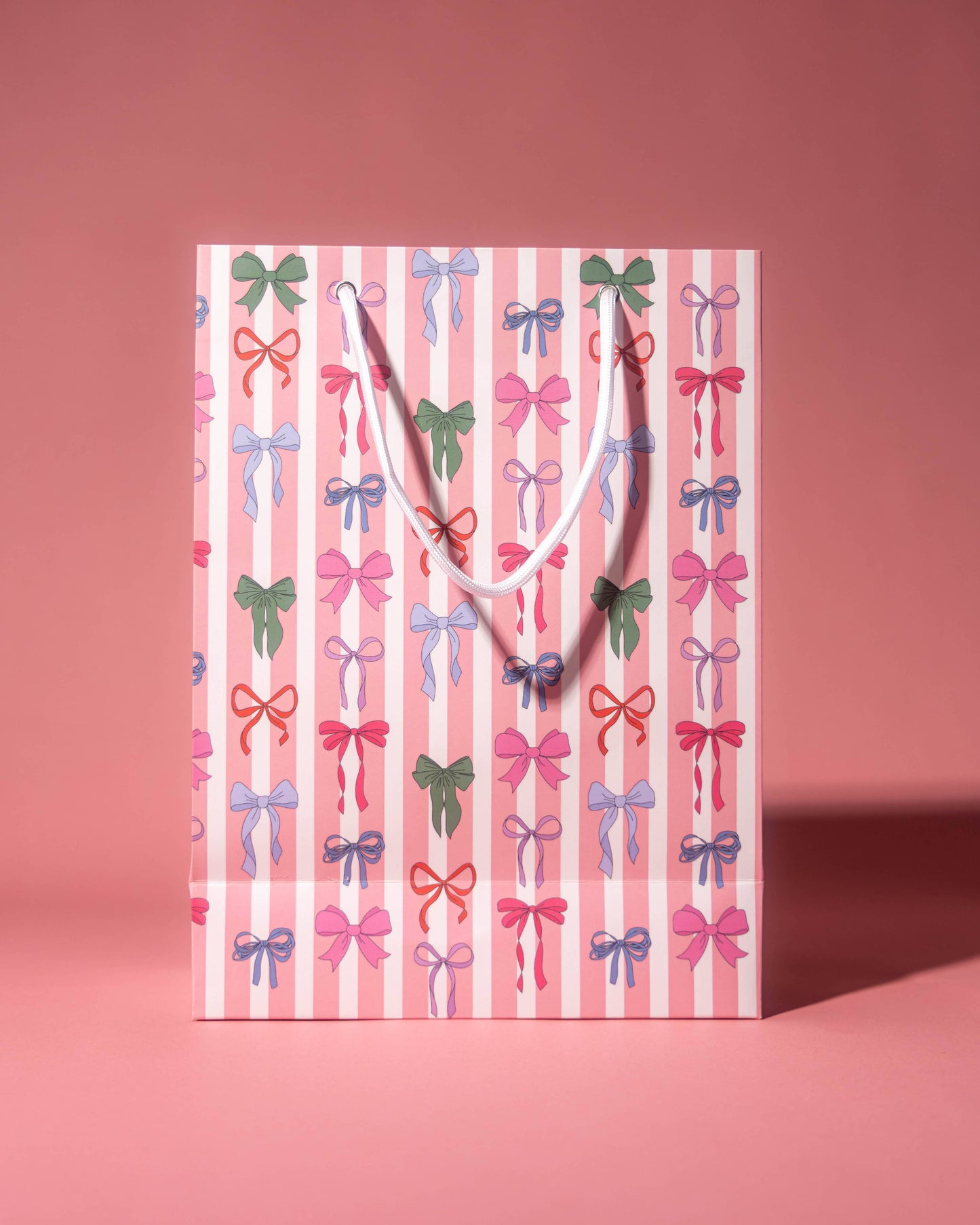 Illustrating Amy - Stripe Bows Gift Bag