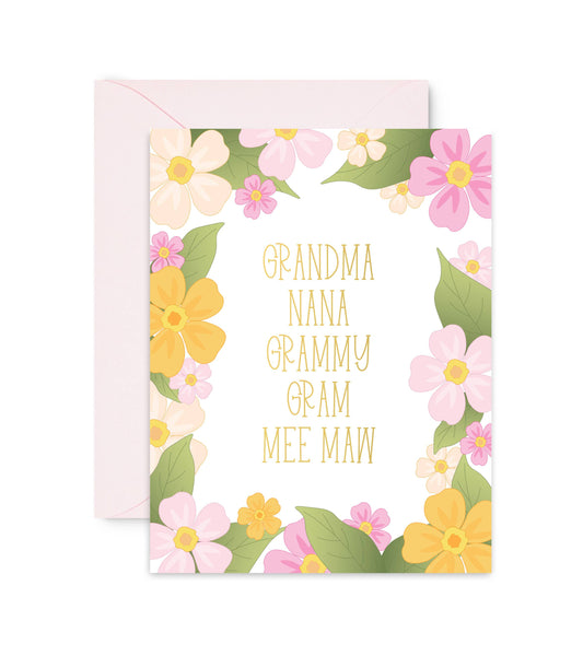 Sublime & Co. - Grandma Nana Granny Mother's Day Card For Grandma