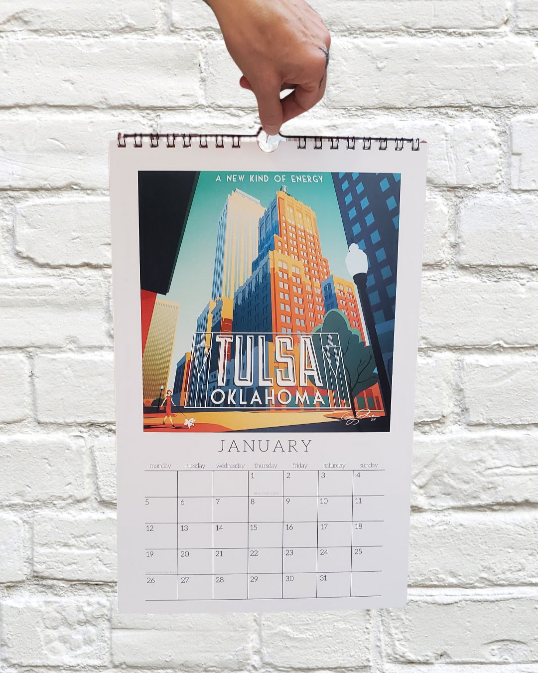 2026 Oklahoma Wall Calendar