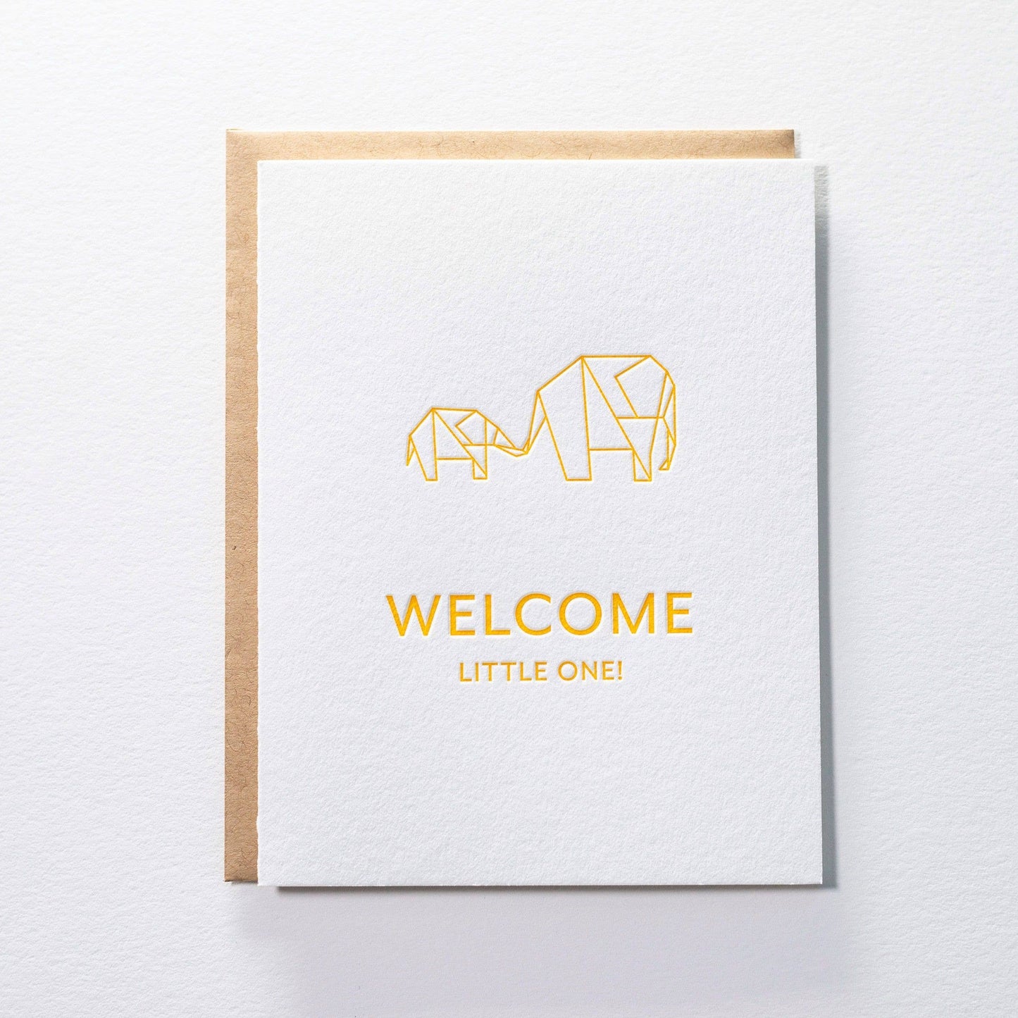 Origami Welcome - New Baby Greeting Card