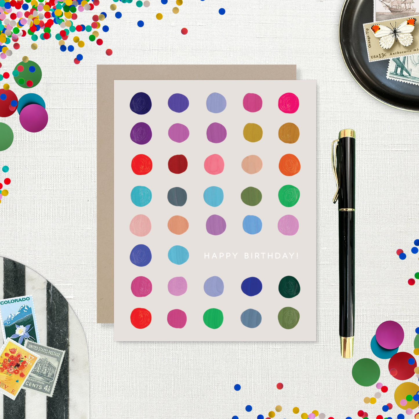 Barone and Co. - Colorful Dots Birthday Card