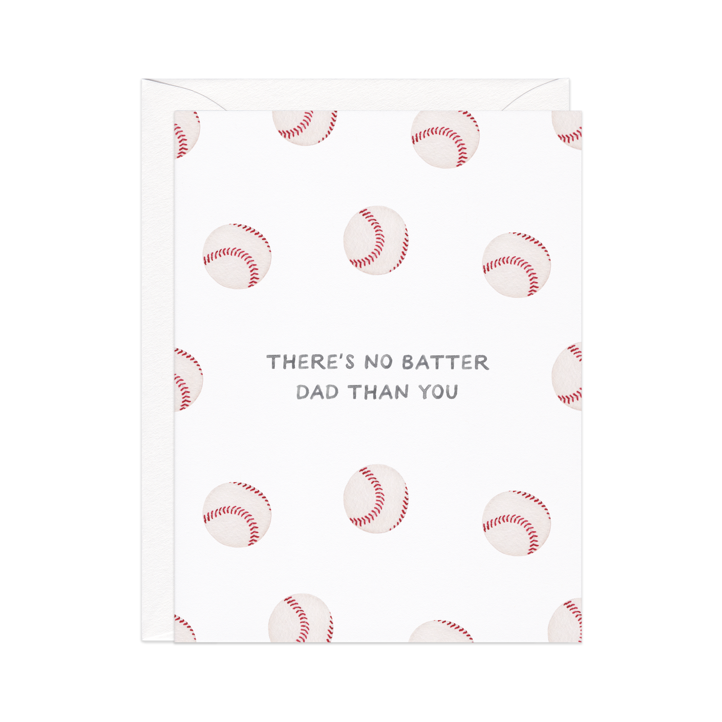 Amy Zhang - No Batter Dad — Baseball Pun Father's Day Card