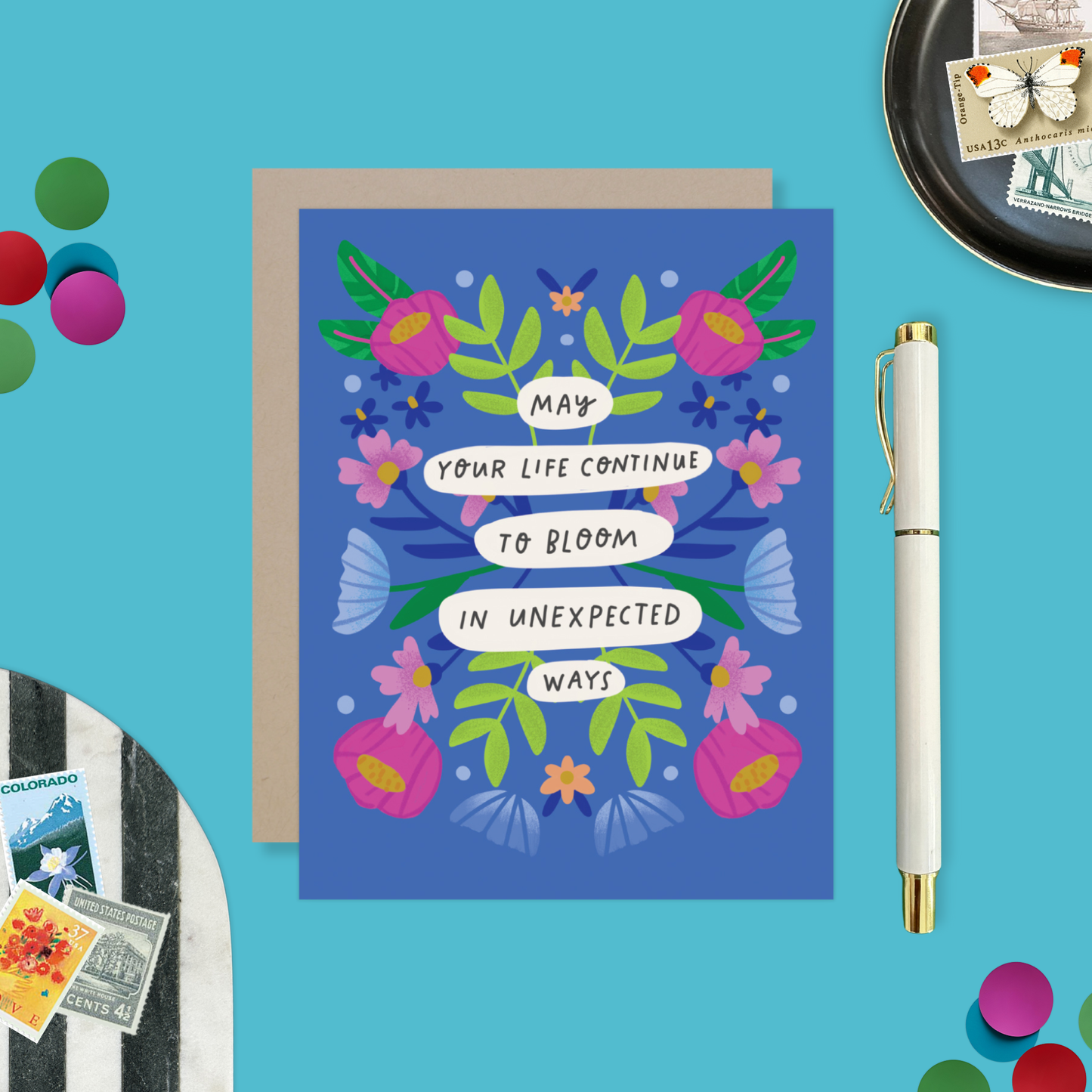 Barone and Co. - Bloom Unexpected Birthday Card