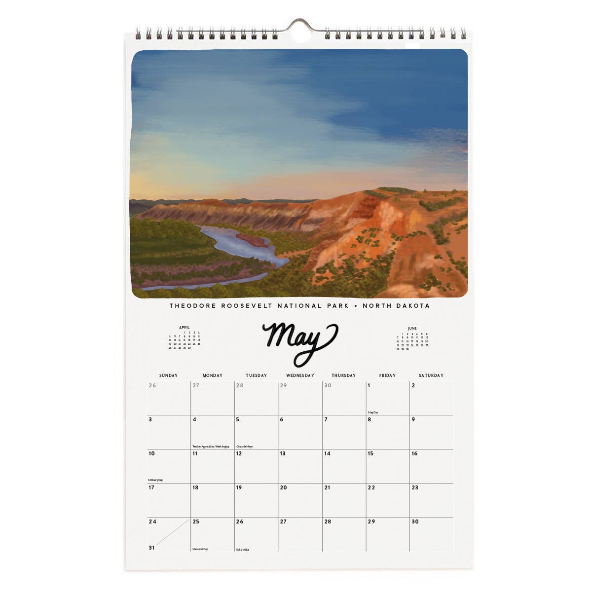 Slightly Stationery - 2026 National Parks Appointment Calendar