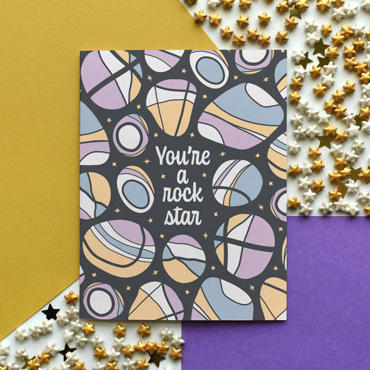 MASU - Rock Star Space Rocks Congrats & Recognition Greeting Card