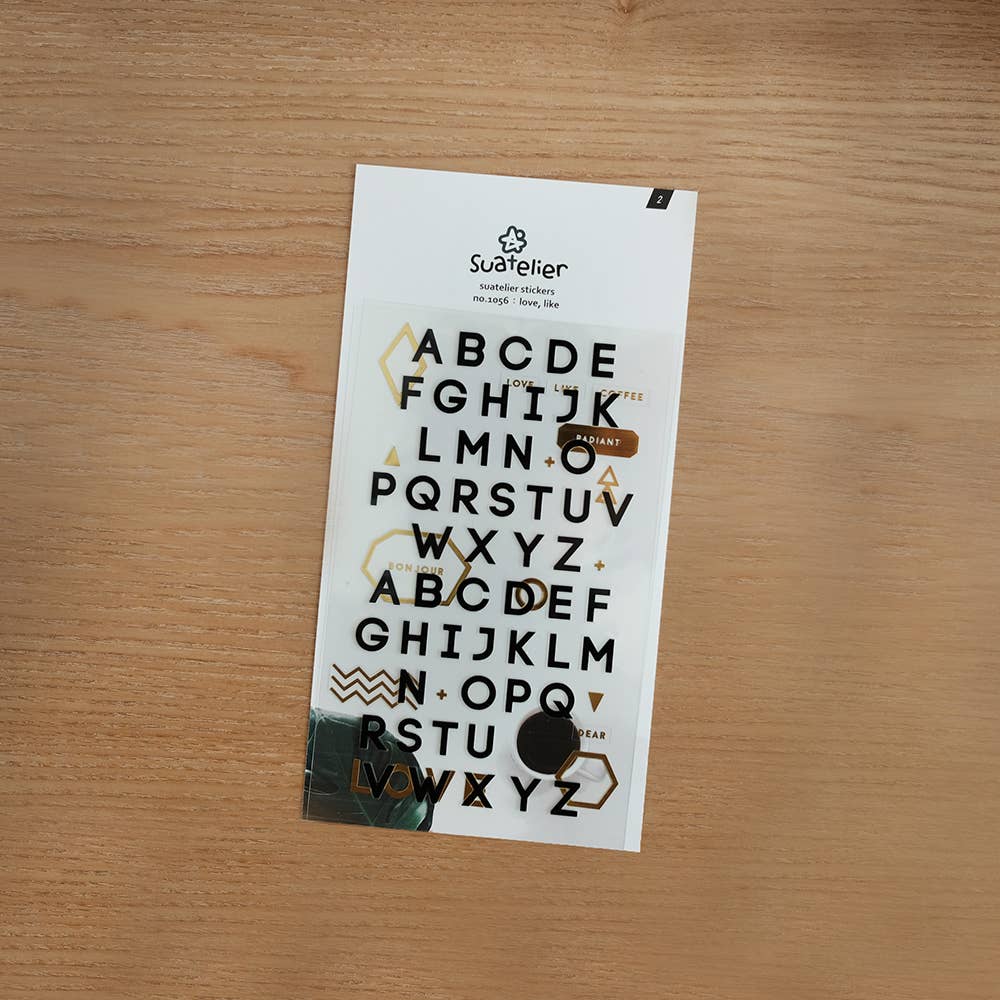 Alphabet Caps - Sticker Sheet