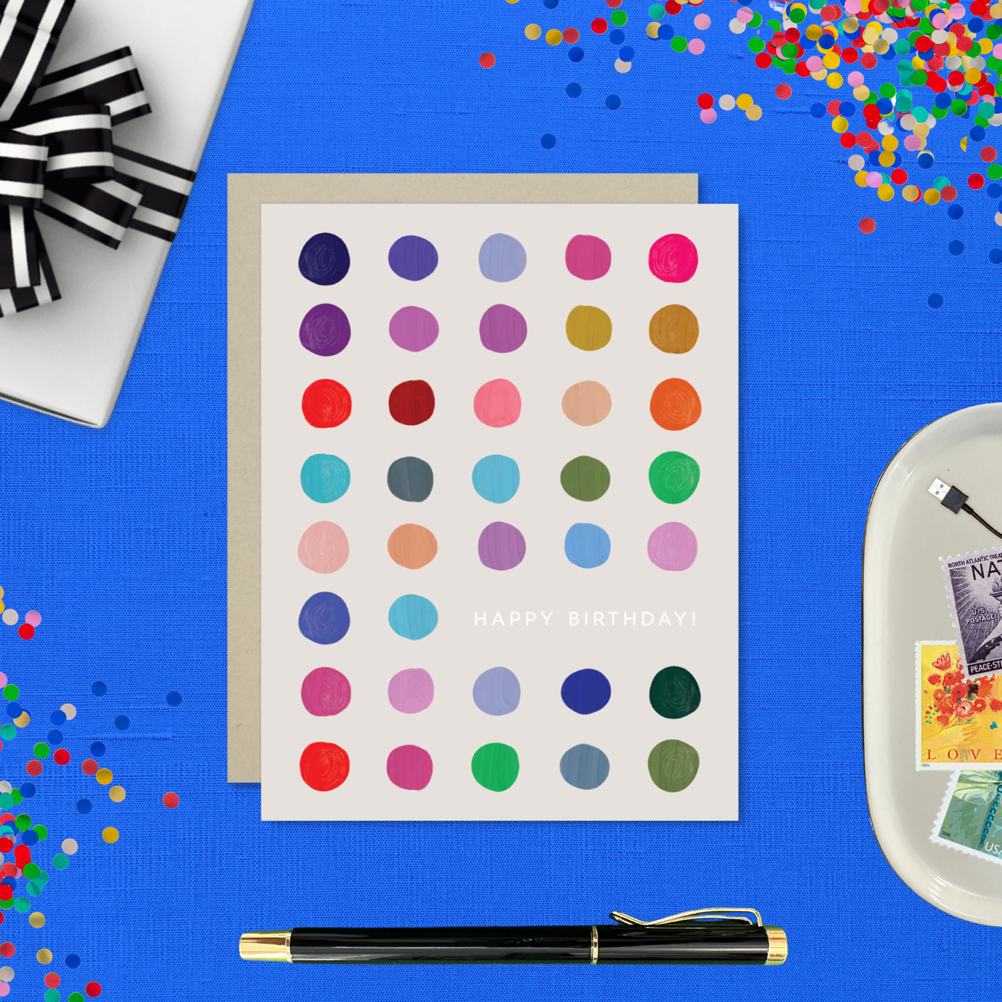 Barone and Co. - Colorful Dots Birthday Card