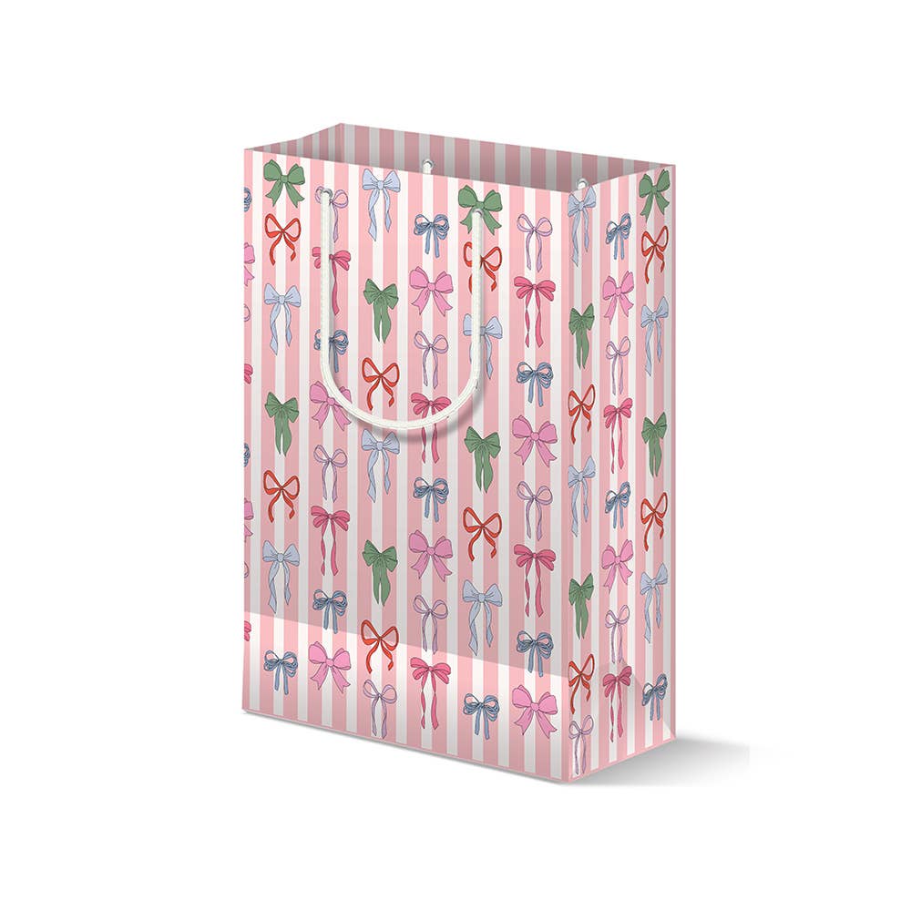 Illustrating Amy - Stripe Bows Gift Bag