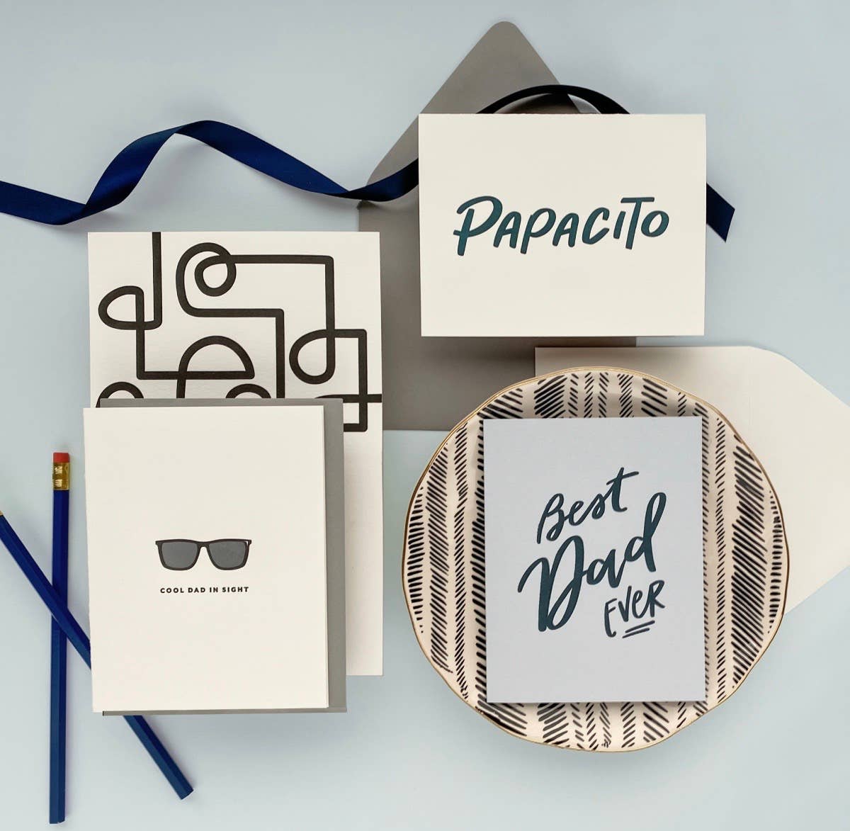 Dahlia Press - Papacito - Letterpress Father's Day Greeting Card