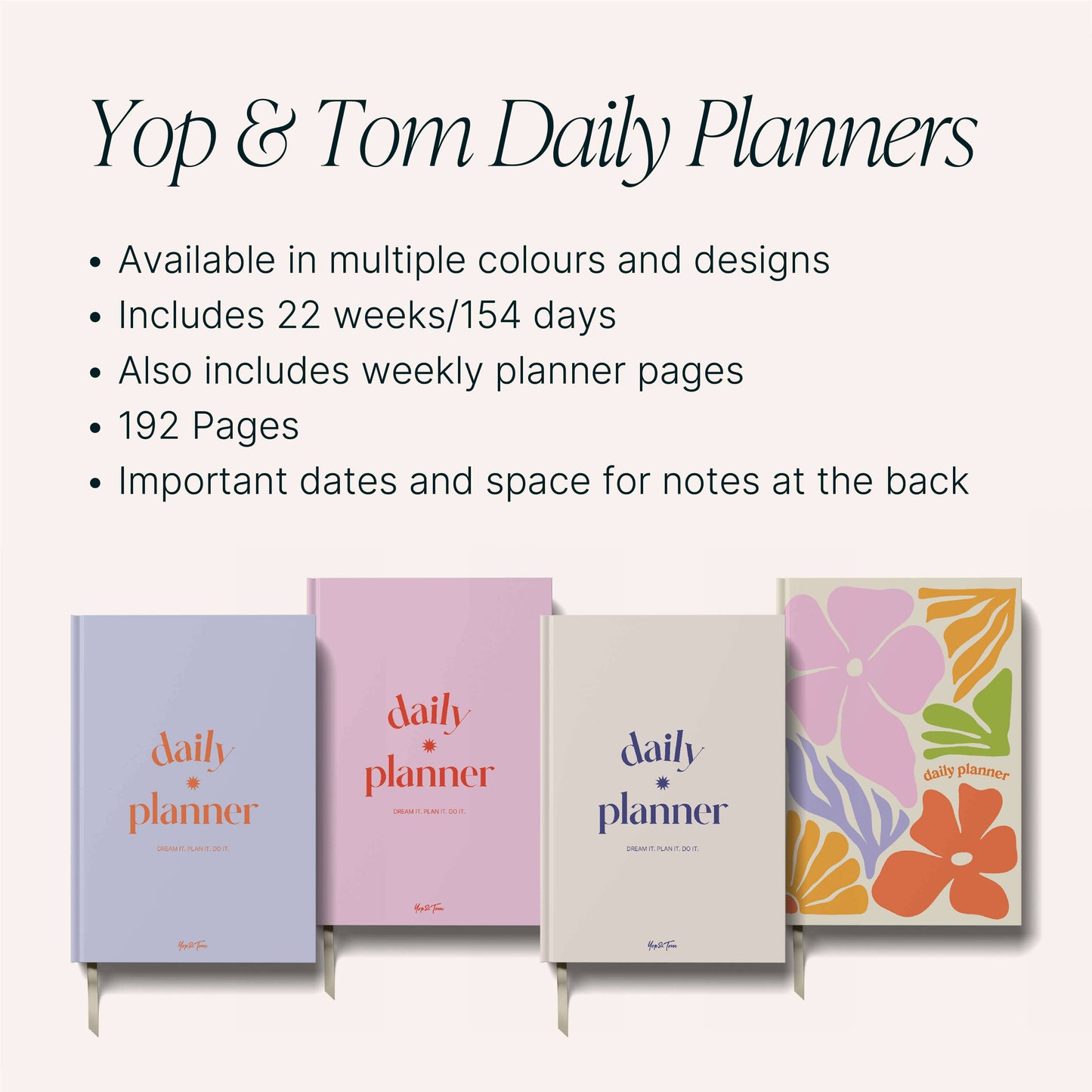 Yop & Tom USA - Daily Planner - A5 - Cherries