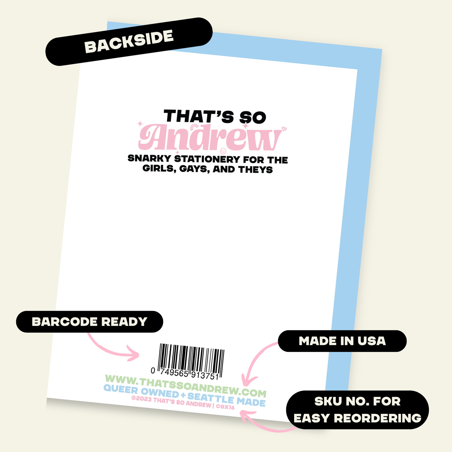 That’s So Andrew - Keeping It Juicy | Funny and Dirty Adult Birthday Greeting Card