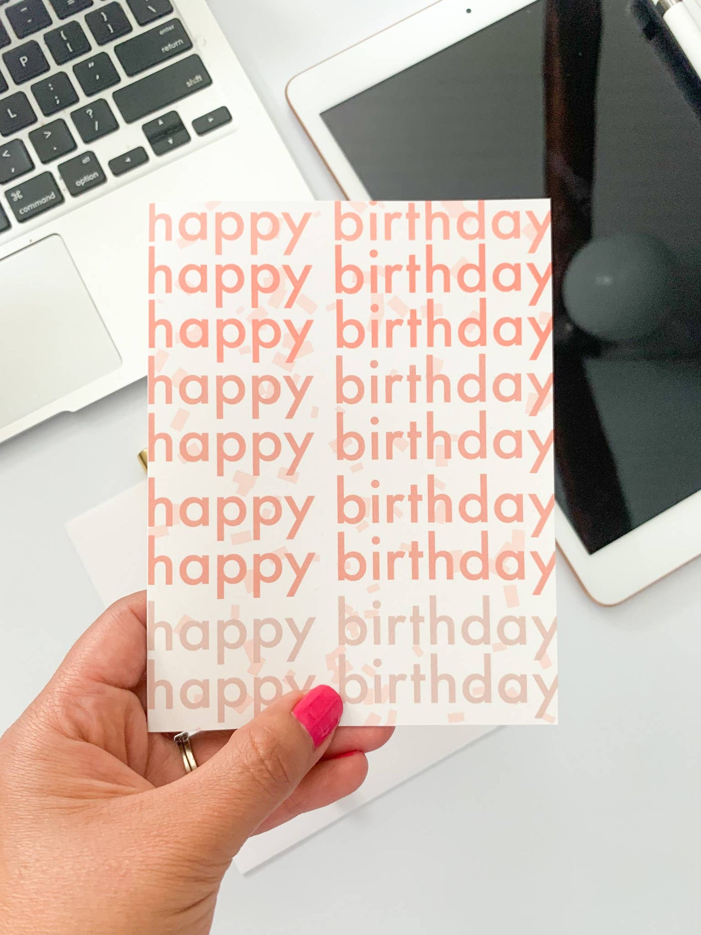JJ Paperie & Co - Modern Happy Birthday Card | Happy Birthday Greeting Card