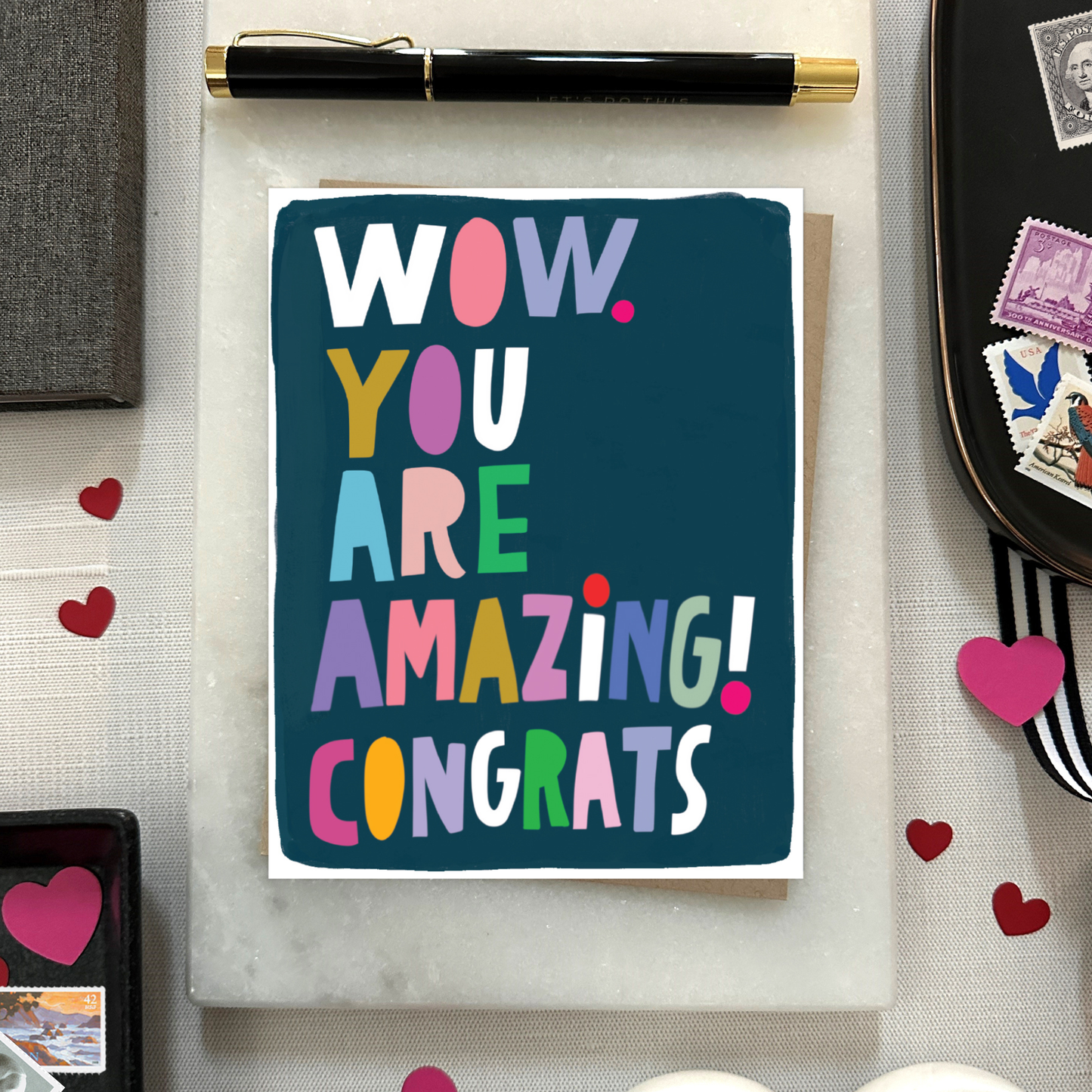 Barone and Co. - Wow Congrats Card