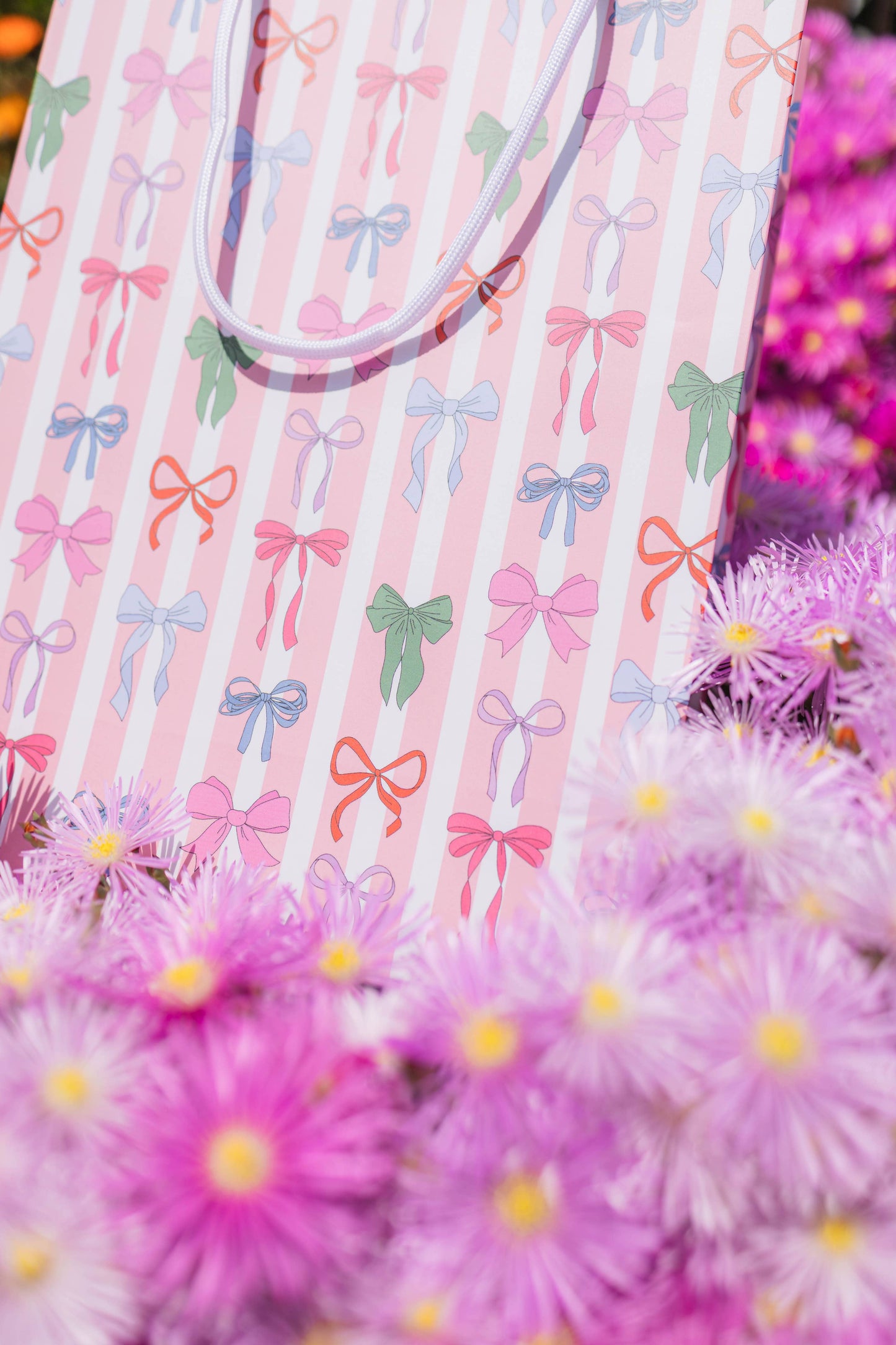 Illustrating Amy - Stripe Bows Gift Bag
